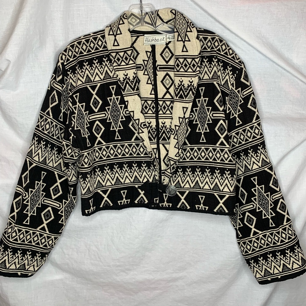 Flashback Bolero Jacket Geometric Patterns Women’… - image 1